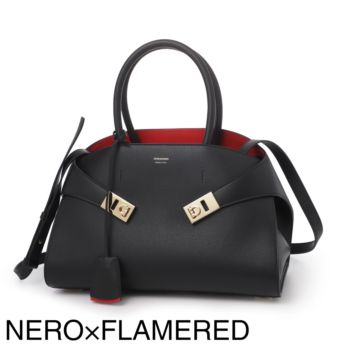 FERRAGAMO フェラガモ ハンドバッグ 2WAY/ショルダーバッグ/HUG