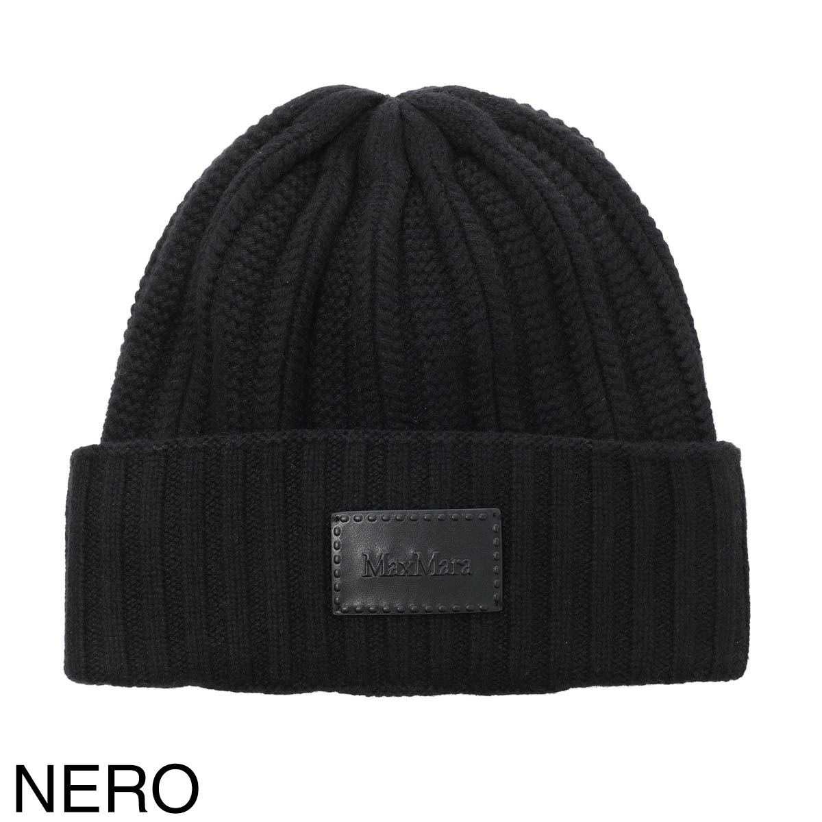 Max Mara マックスマーラ ニットキャップ/ビーニー/MACBETH カシミヤ リブ レディース