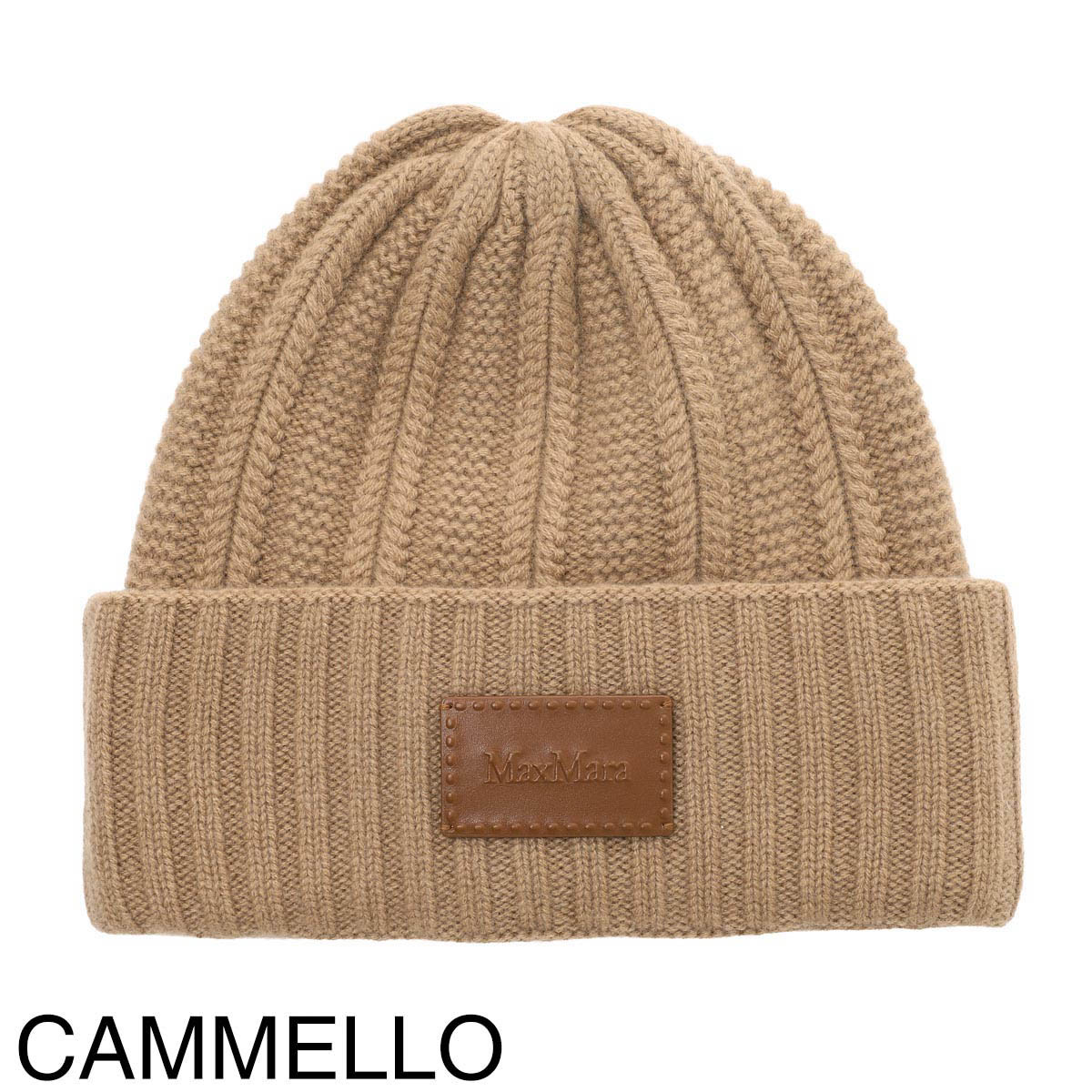 Max Mara マックスマーラ ニットキャップ/ビーニー/MACBETH カシミヤ リブ レディース