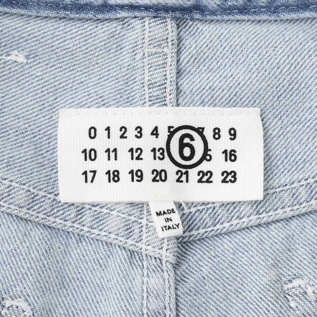 MM6 Maison Margiela エムエム 6 メゾンマルジェラ ジップフライジーンズ/ワイドレッグ ジーンズ/WIDE-LEG JEANS レディース