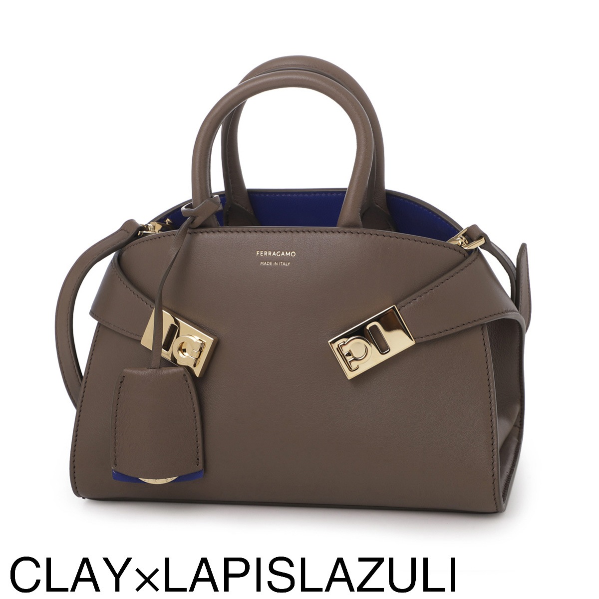 FERRAGAMO フェラガモ ハンドバッグ 2WAY/ショルダーバッグ/HUG MINI