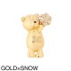 Max Mara マックスマーラ ブローチ/SHINY シャイニー クリスタル Mロゴ ベア 熊 TEDDYBROOCH ピンバッジ レディース