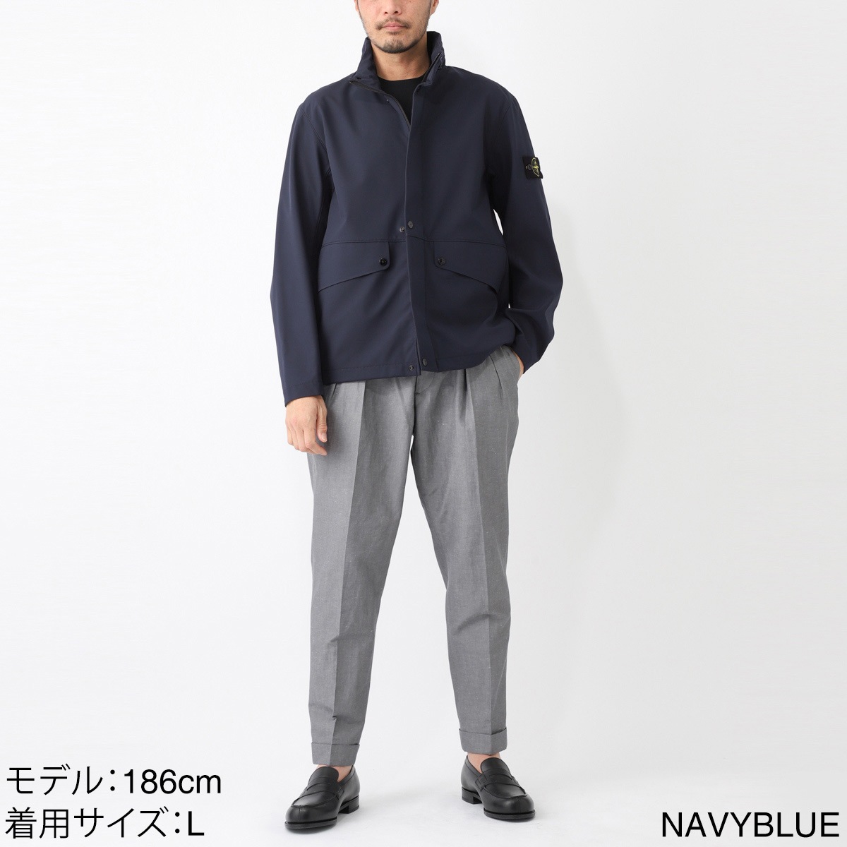 【タイムセール TOPS】STONE ISLAND ストーンアイランド フード付きブルゾン/40327 LIGHT SOFT SHELL-R E.DYE TECHNOLOGY IN RECYCLED POLYESTER メンズ