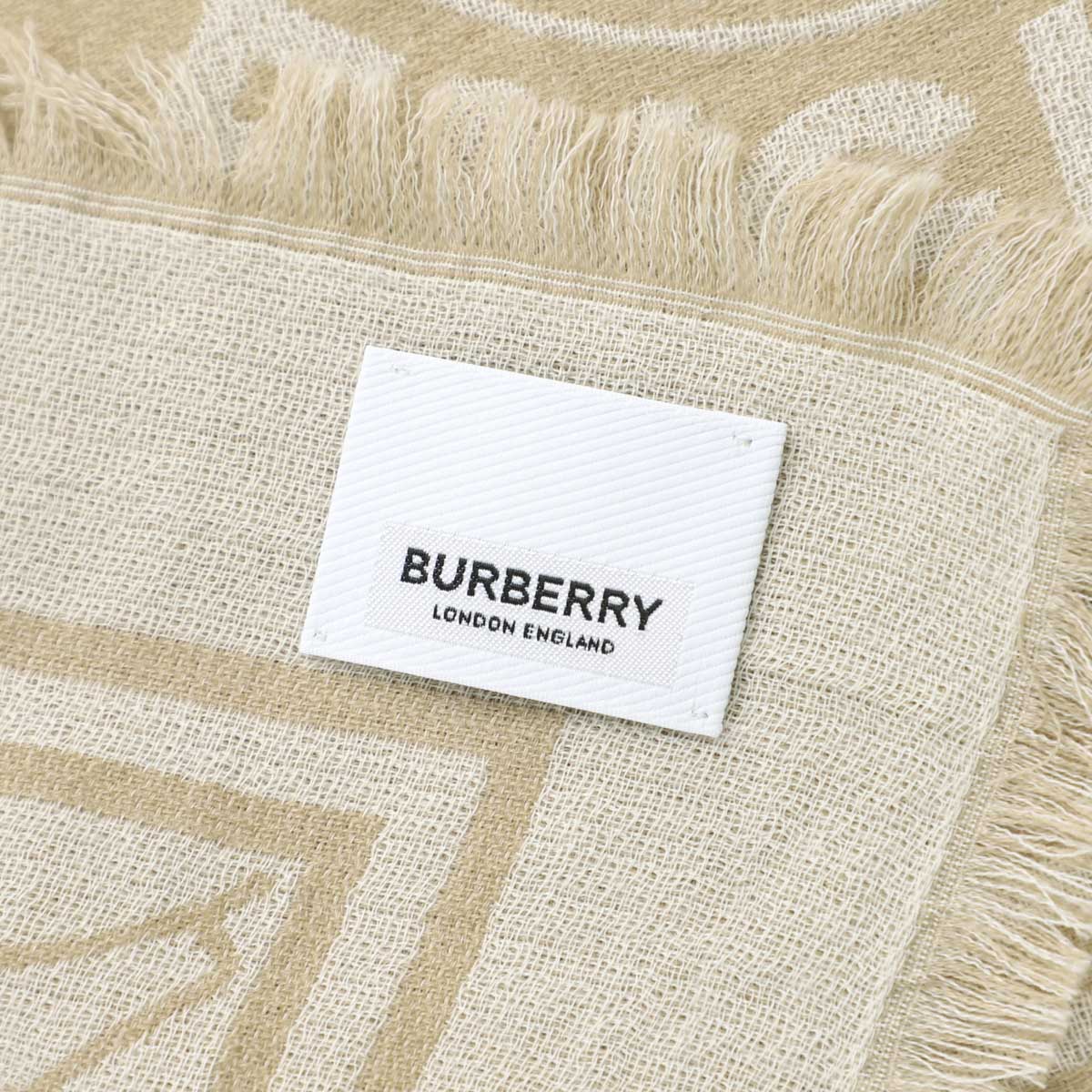 【アウトレット】BURBERRY バーバリー ストール/TB ROUNDEL JACQUARD CASHMERE SCARF レディース