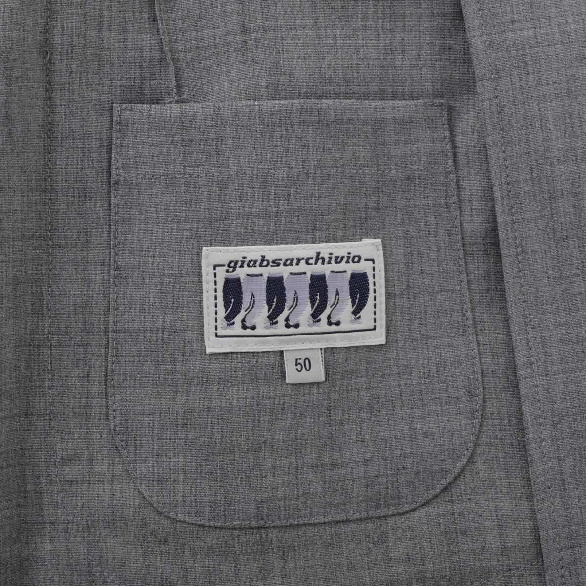 GIAB'S ARCHIVIO ジャブス アルキヴィオ 2つボタン イージージャケット/シングルジャケット/STROZZI/L【大きいサイズあり】 メンズ