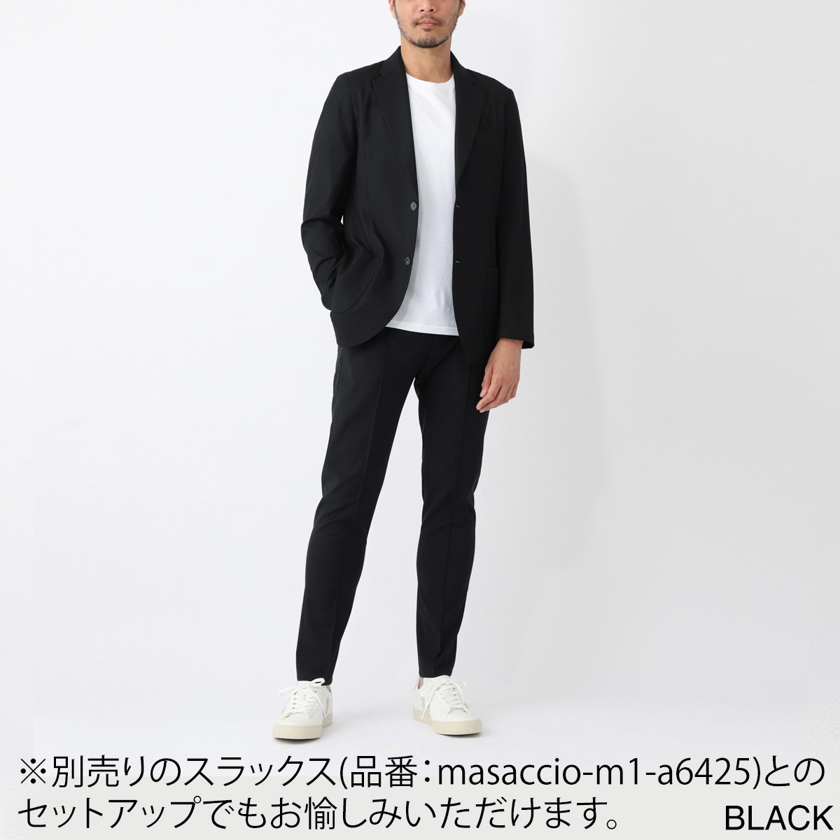 GIAB'S ARCHIVIO ジャブス アルキヴィオ 2つボタン イージージャケット/シングルジャケット/STROZZI/L【大きいサイズあり】 メンズ