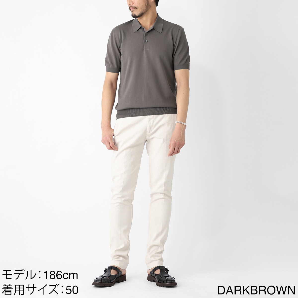 Gran Sasso グランサッソ ニットポロシャツ/TENNIS M/M 12G【大きいサイズあり】 メンズ