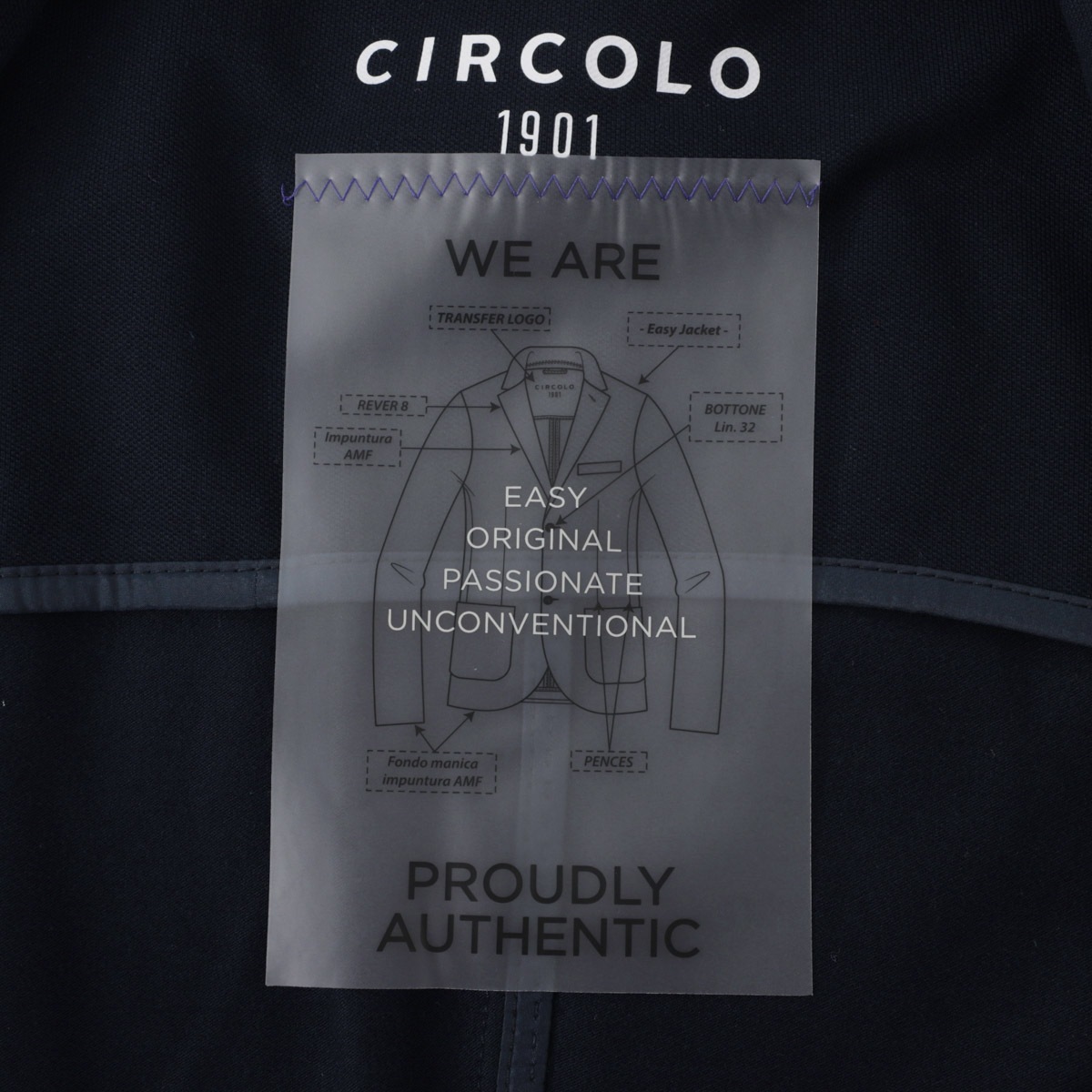 【希少】CIRCOLO 1901/チルコロ 1901イージージャケットサイズ46 CIRCOLO 1901 チルコロ 2つボタン イージージャケット/PIQUET