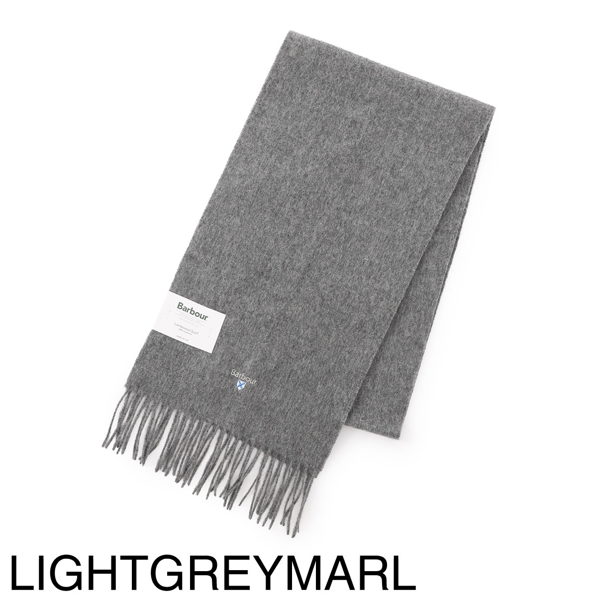 Barbour バブアー マフラー/BARBOUR PLAIN LAMBSWOOL SCARF 無地 ワンポイントロゴ ラムズウール