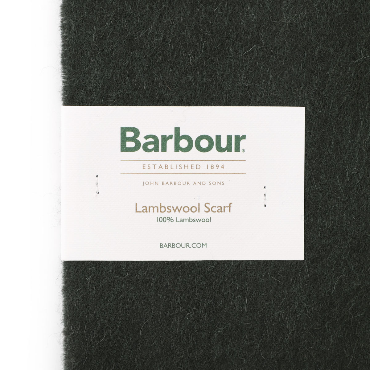 『ネコポス対応(1点まで)』Barbour バブアー マフラー/BARBOUR PLAIN LAMBSWOOL SCARF
