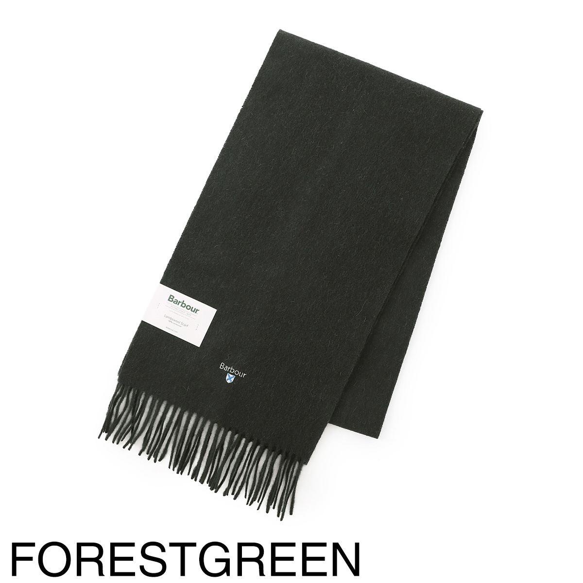 『ネコポス対応(1点まで)』Barbour バブアー マフラー/BARBOUR PLAIN LAMBSWOOL SCARF