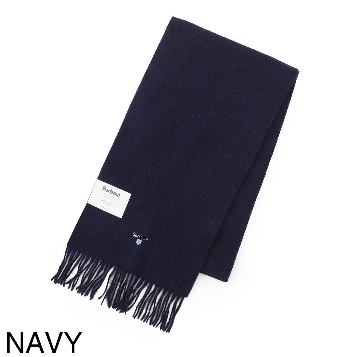 『ネコポス対応(1点まで)』Barbour バブアー マフラー/BARBOUR PLAIN LAMBSWOOL SCARF