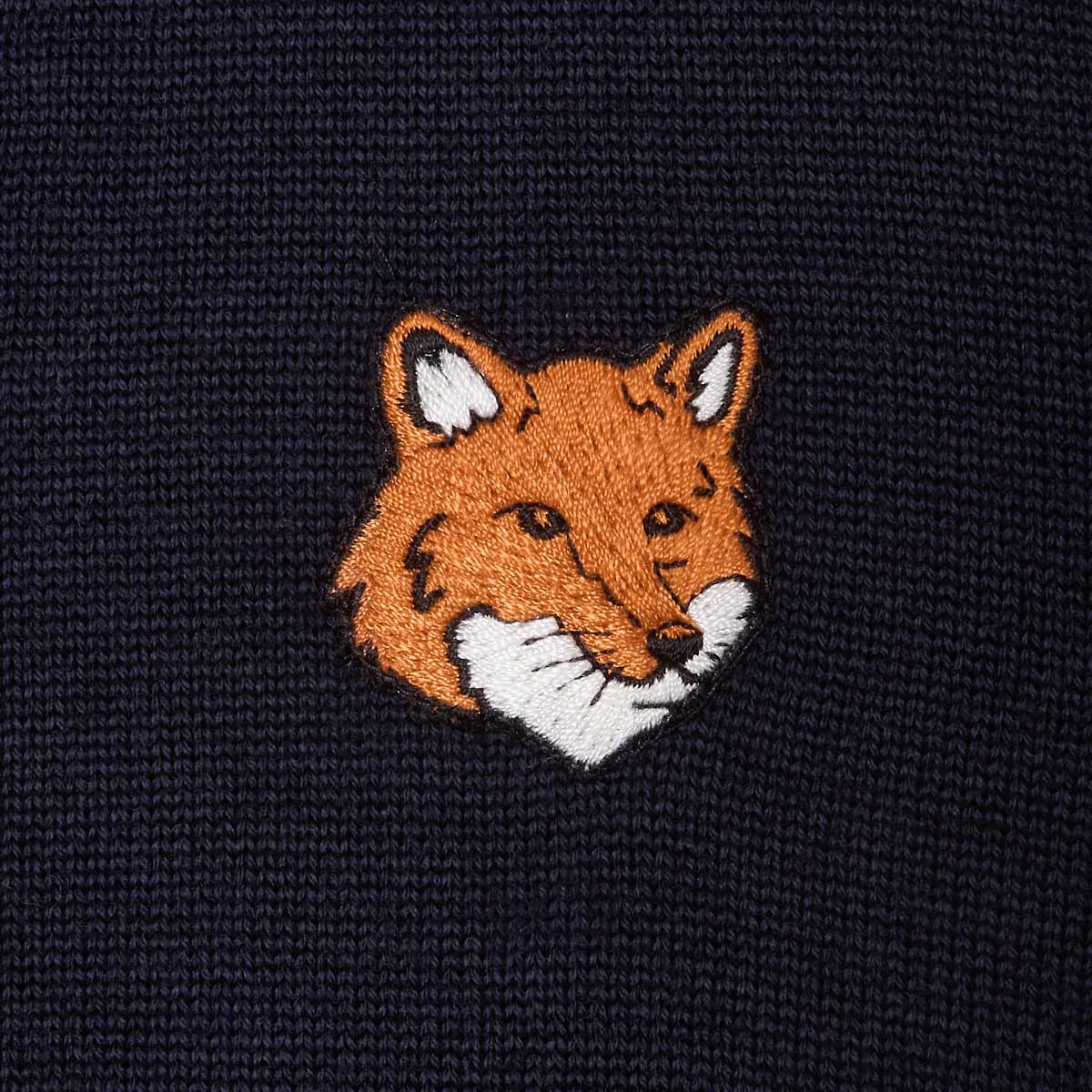 MAISON KITSUNE メゾンキツネ Vネック カーディガン/FOX HEAD PATCH