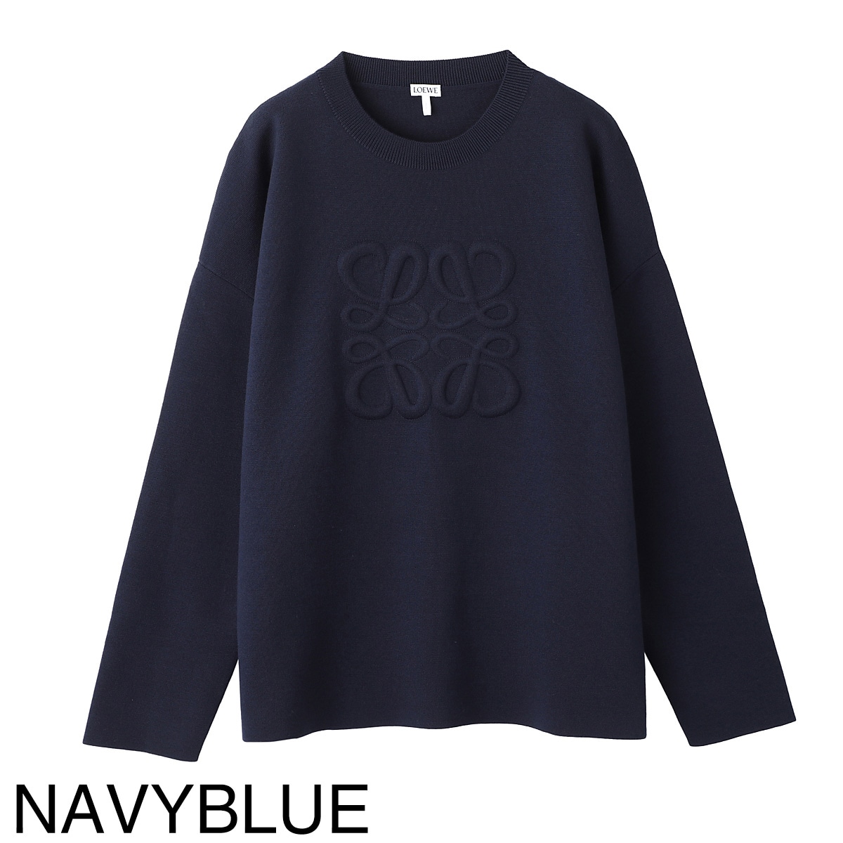 LOEWE ロエベ クルーネックニット/DEBOSSED ANAGRAM SWEATER メンズ