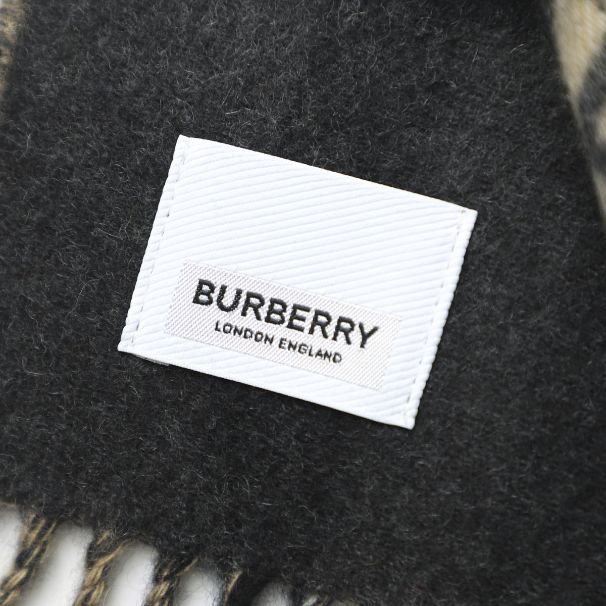 【アウトレット】BURBERRY バーバリー マフラー/GIANT CHECK CASHMERE SCARF メンズ