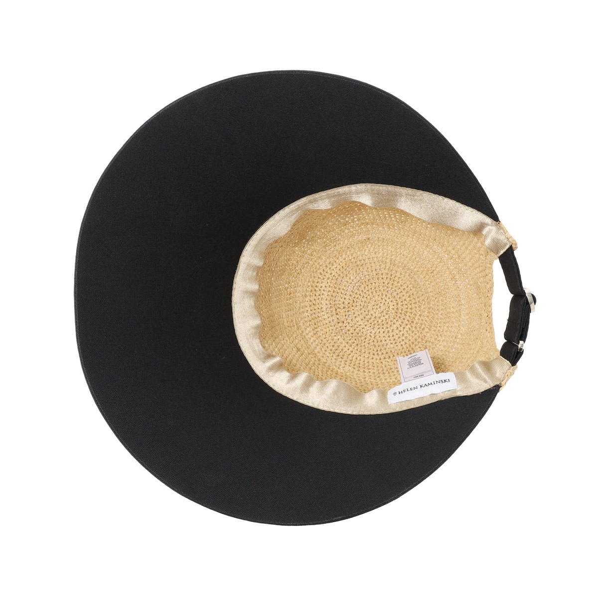 ゆ*す様 超希少 ヘレンカミンスキー ラフィア ワイドブリム ナチュラル×コーラ HELEN KAMINSKI ヘレンカミンスキー ラフィアハット/BLAISE