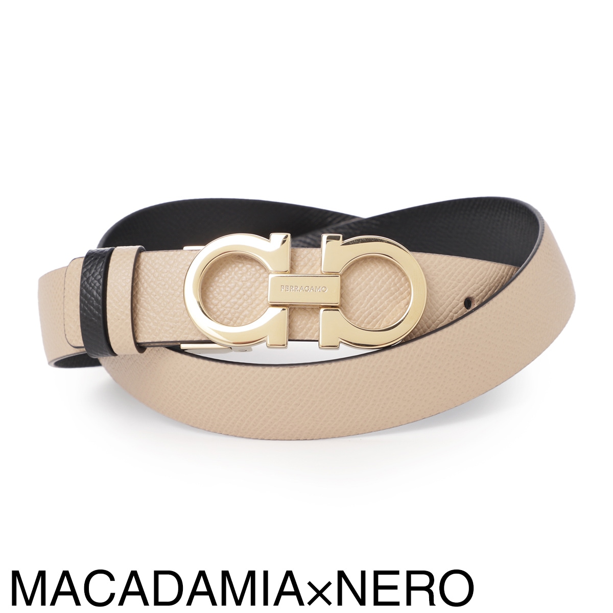 FERRAGAMO フェラガモ リバーシブル ベルト レディース