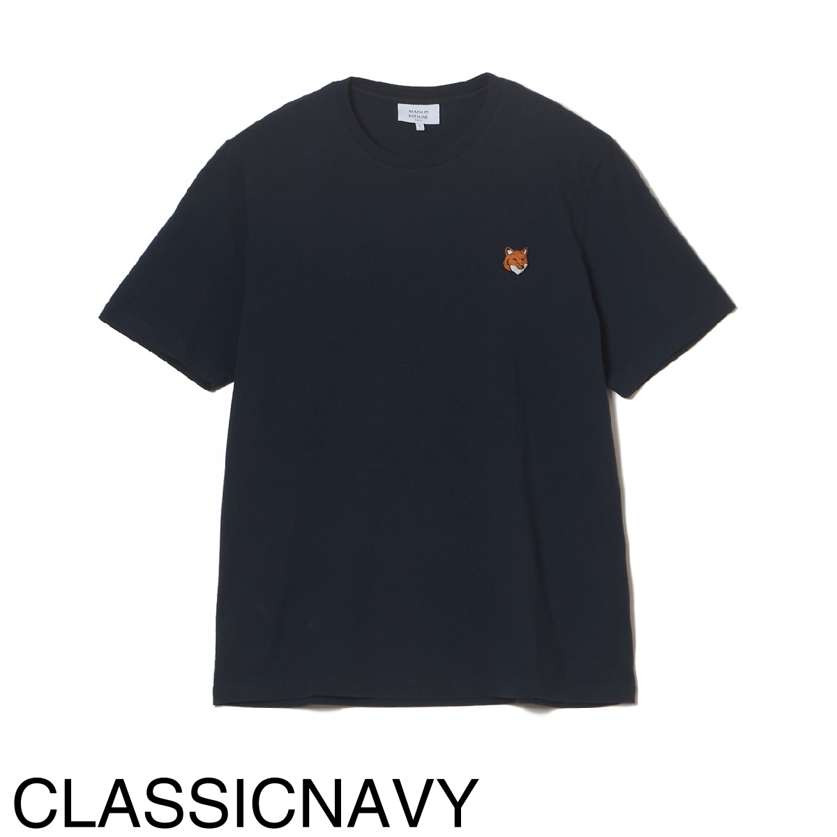 【アウトレット】MAISON KITSUNE メゾンキツネ クルーネックTシャツ/FOX HEAD PATCH REGULAR TEE SHIRT メンズ
