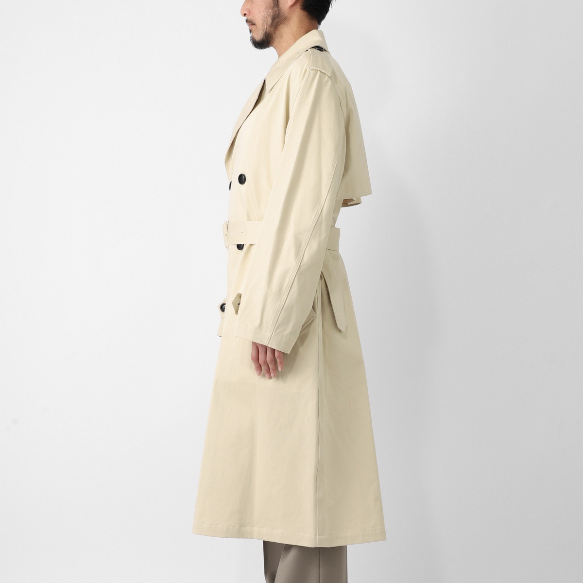 ami paris トレンチコート AMI Paris トレンチコート | ブルー | FARFETCH JP