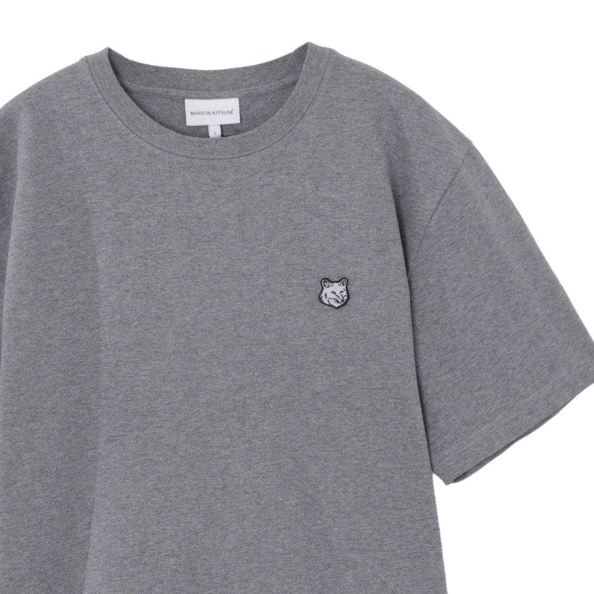 『ネコポス対応(1点まで)』【アウトレット】MAISON KITSUNE メゾンキツネ クルーネックTシャツ/BOLD FOX HEAD PATCH メンズ