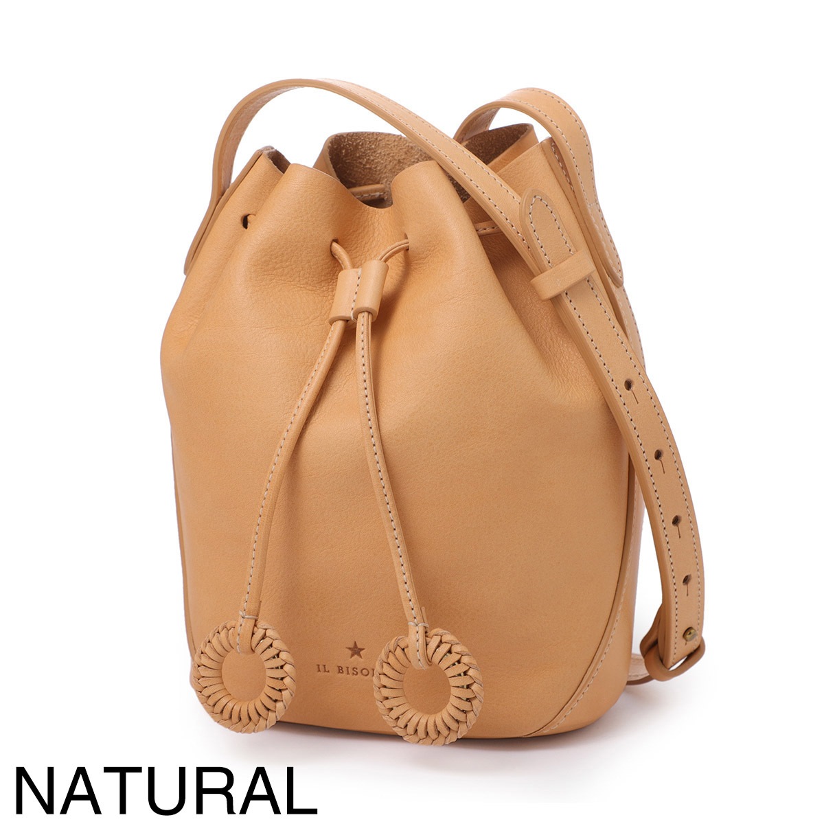 新品未使用 イルビゾンテ 2WAYハンド ショルダーバッグ バケット レザー ilbisonte-028_01.jpg