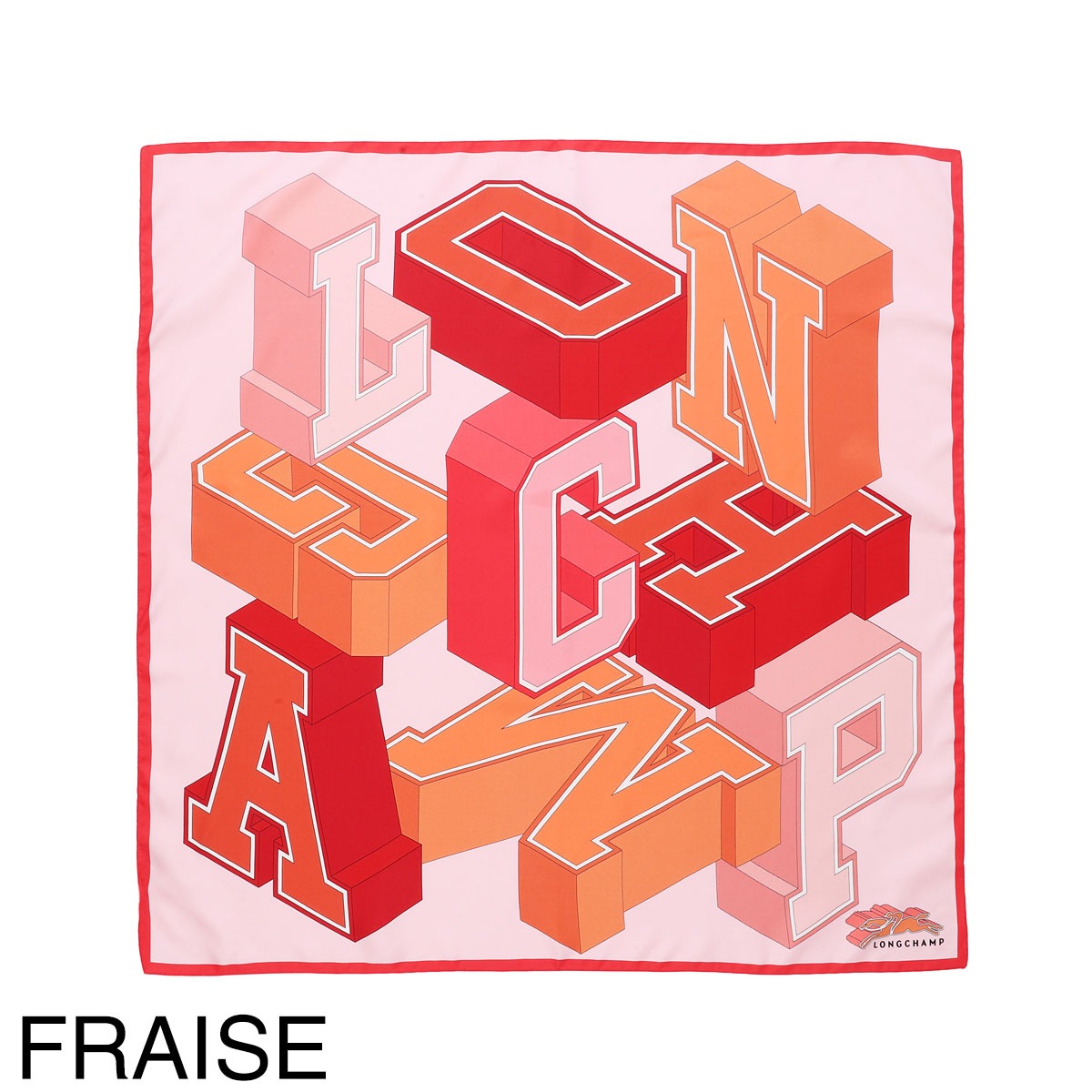 LONGCHAMP ロンシャン スカーフ/UNIVERSITY SILK SCARF 70X70 レディース