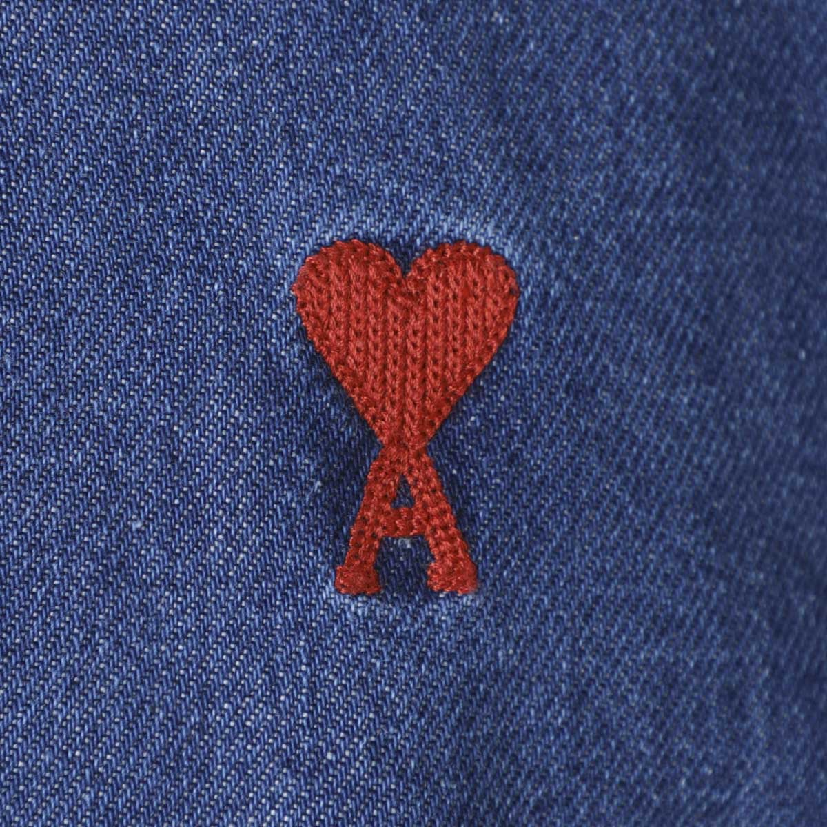 AMI ALEXANDRE MATTIUSSI アミ デニムシャツ/CHEMISE AMI DE COEUR MID