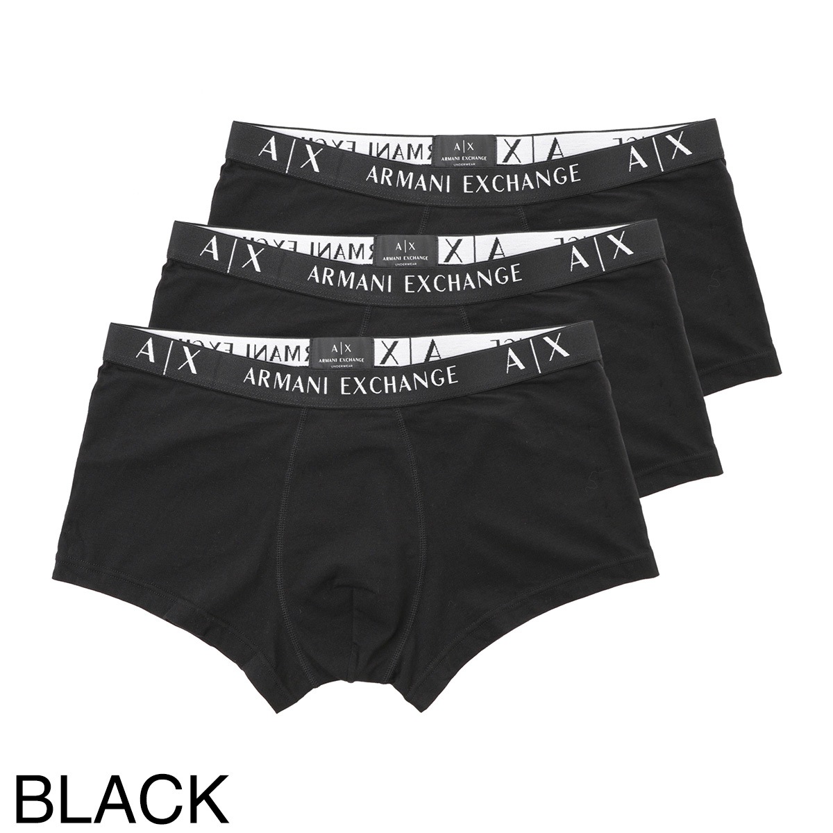 ARMANI EXCHANGE アルマーニエクスチェンジ ボクサーパンツ 3枚セット【返品交換不可】 メンズ