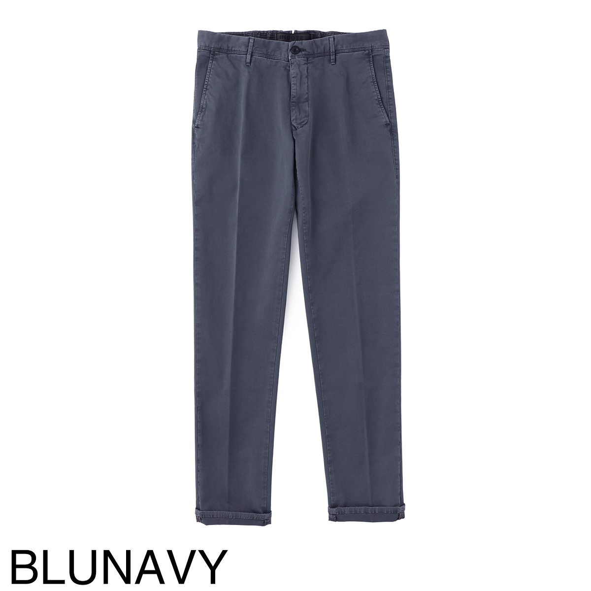 34 極美品　インコテックス　incotex スラックス　ネイビー　44 INCOTEX SLACKS インコテックス スラックス コットンパンツ/チノパン