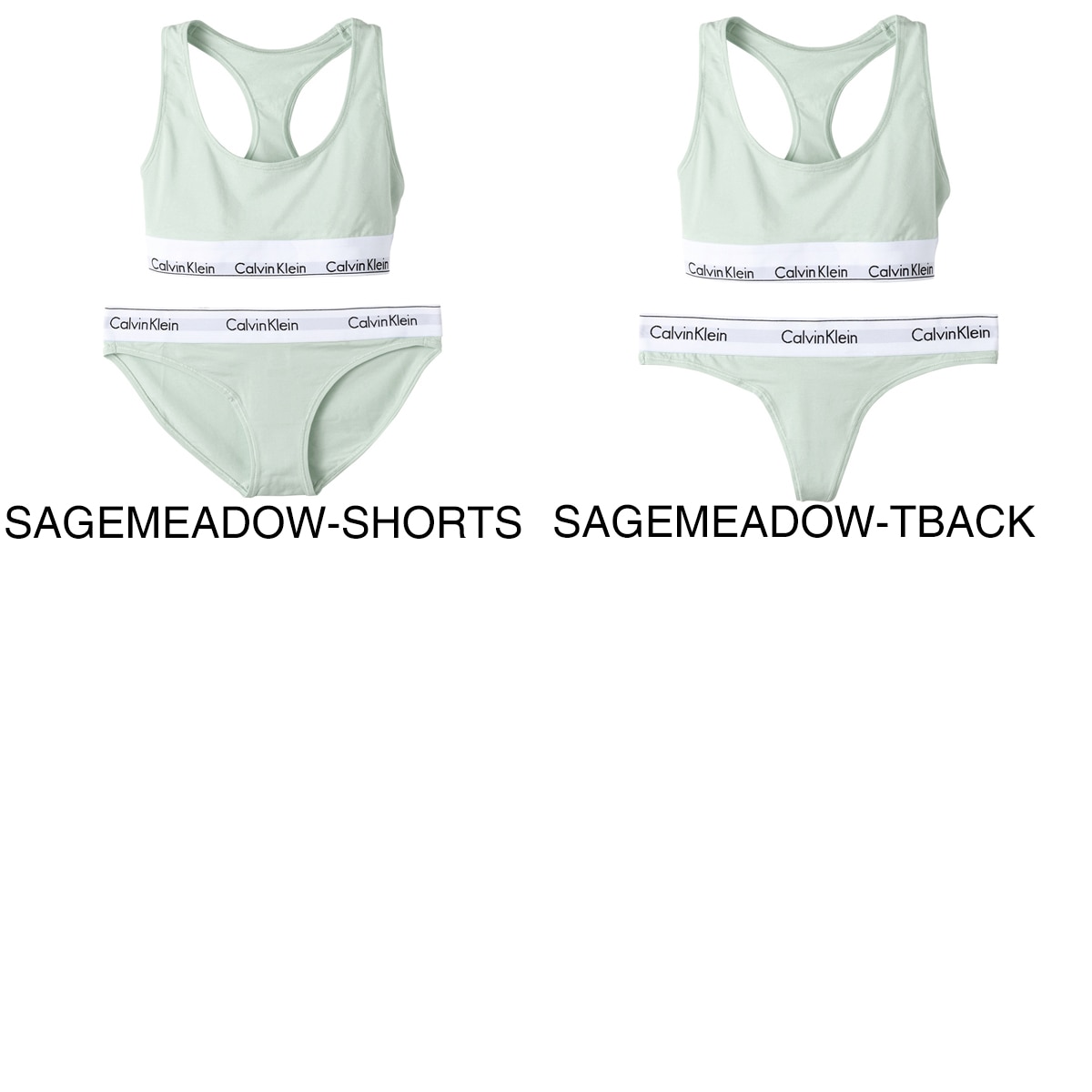 『ネコポス対応(2点まで)』Calvin Klein カルバンクライン ブラ&ショーツ 上下セット/MODERN COTTON モダン コットン【返品交換不可】 レディース