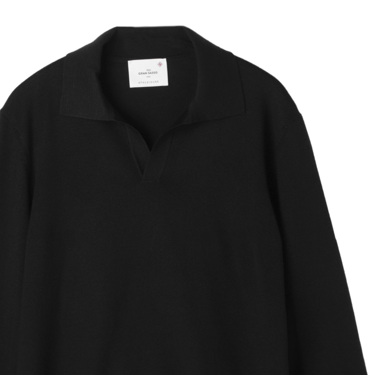 Gran Sasso グランサッソ 長袖ニットポロシャツ/ATHLEISURE【大きい