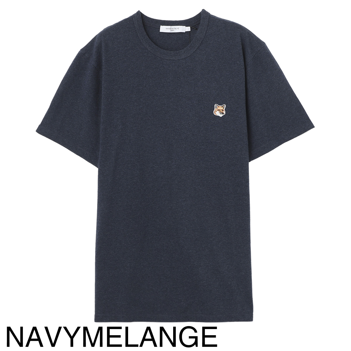 MAISON KITSUNE メゾンキツネ クルーネック Tシャツ/FOX HEAD PATCH CLASSIC TEE-SHIRT メンズ