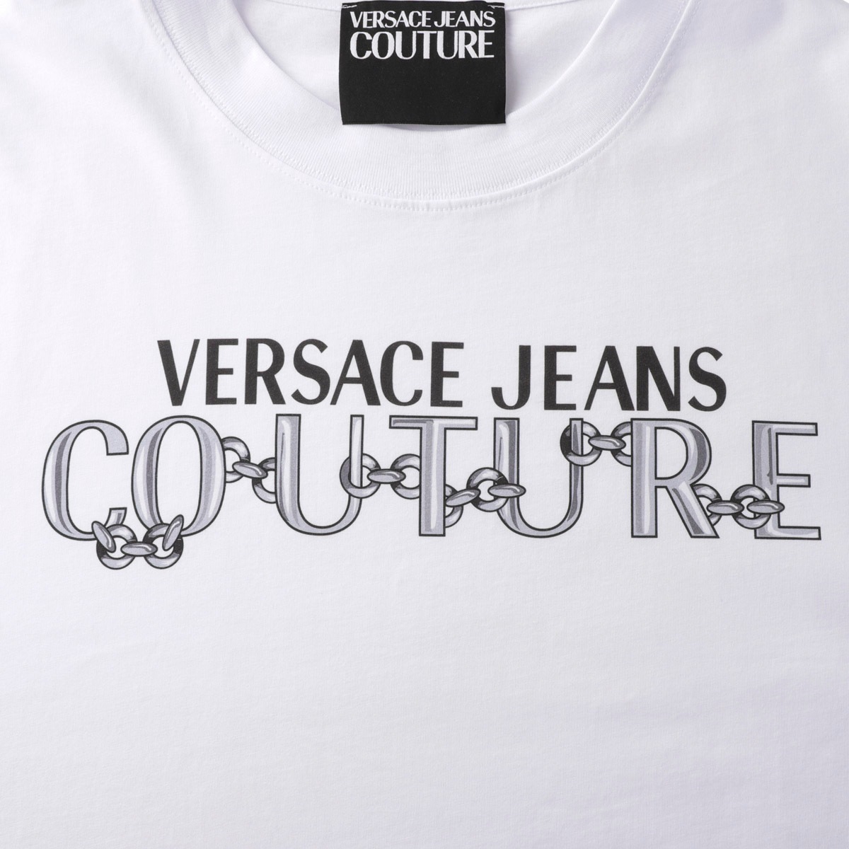 VERSACE JEANS COUTURE ヴェルサーチェ クルーネック長袖Tシャツ 