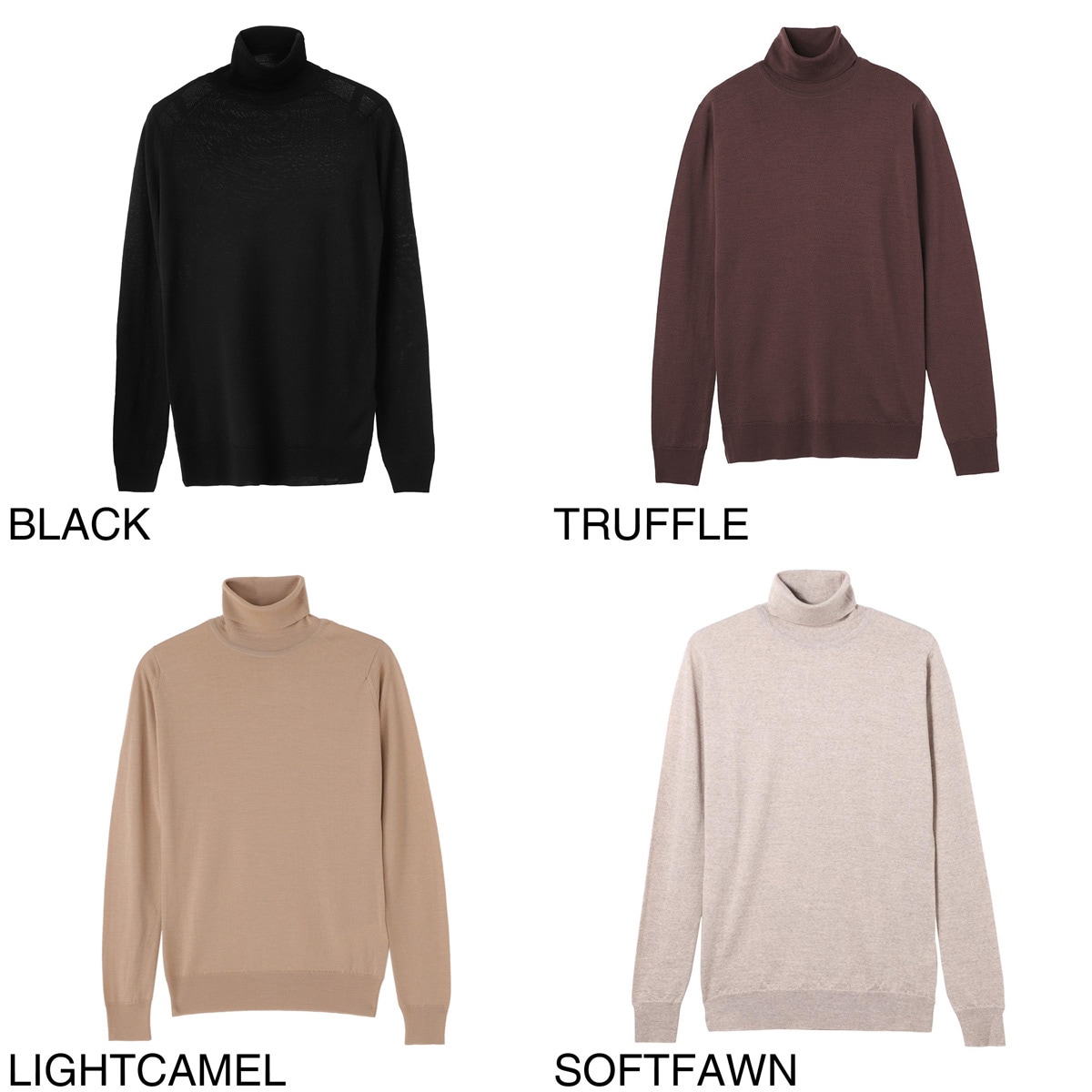 美品 ジョンスメドレー タートルネック ニット S メリノウール100% 30G JOHN SMEDLEY（ジョンスメドレー） メリノウール 30ゲージ