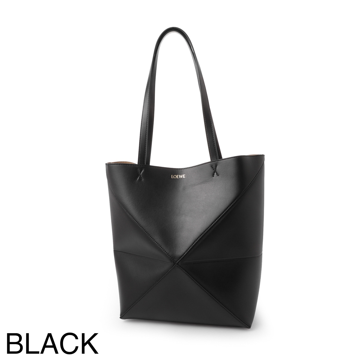 極美品 LOEWE ロエベ　バックル　ジップ　トート　ブラック バックル ジップ トート（ソフトグレインカーフ） ブラック - LOEWE