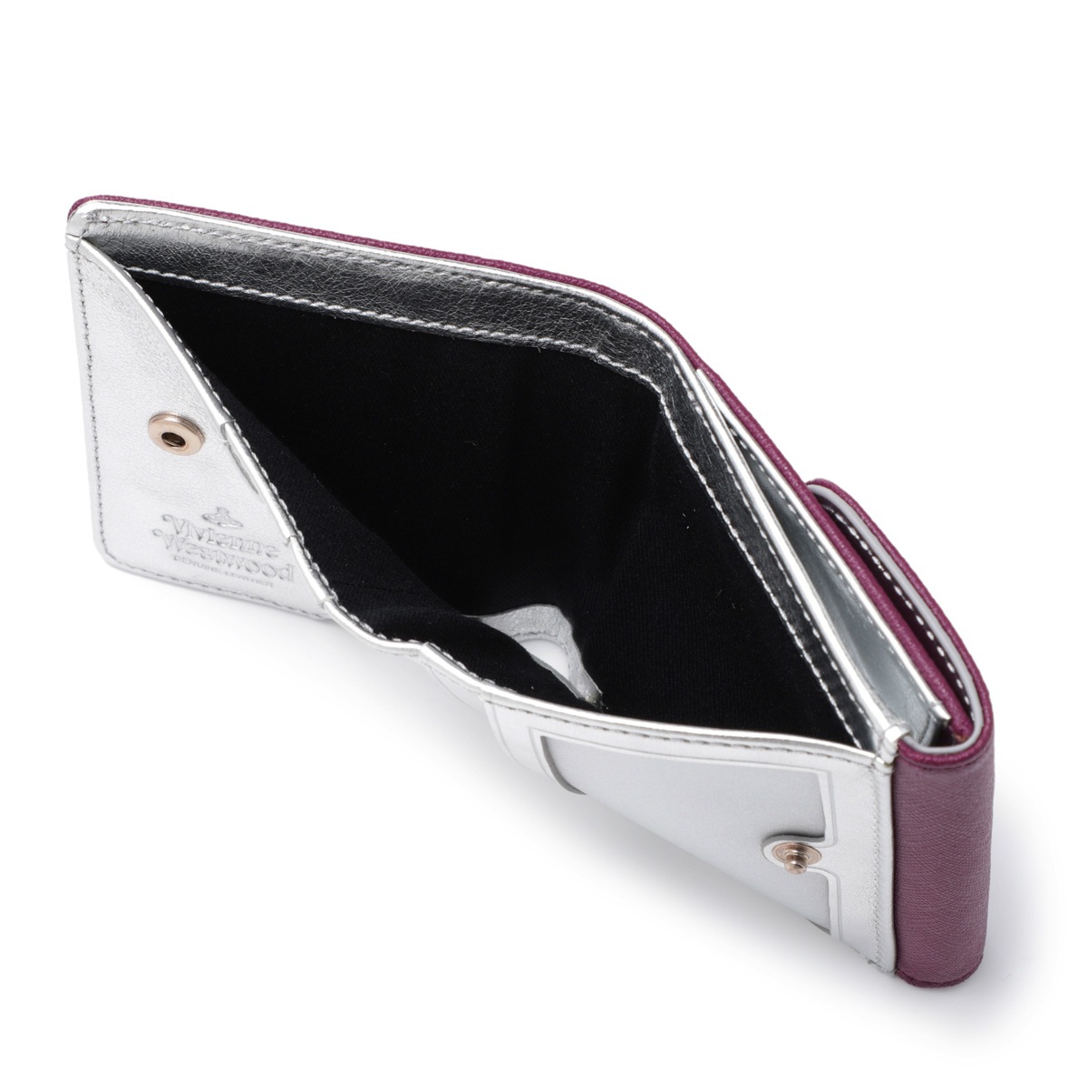 Vivienne Westwood ヴィヴィアンウエストウッド 2つ折り財布 小銭入れ付き/SAFFIANO SMALL WALLET