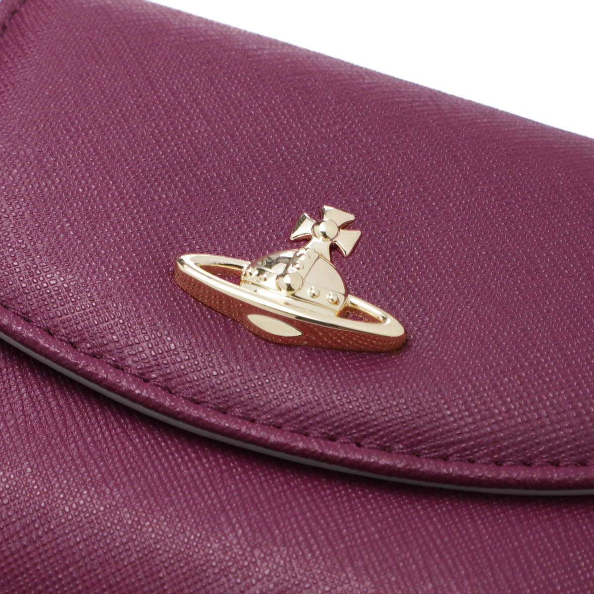 Vivienne Westwood ヴィヴィアンウエストウッド 2つ折り財布 小銭入れ付き/SAFFIANO SMALL WALLET