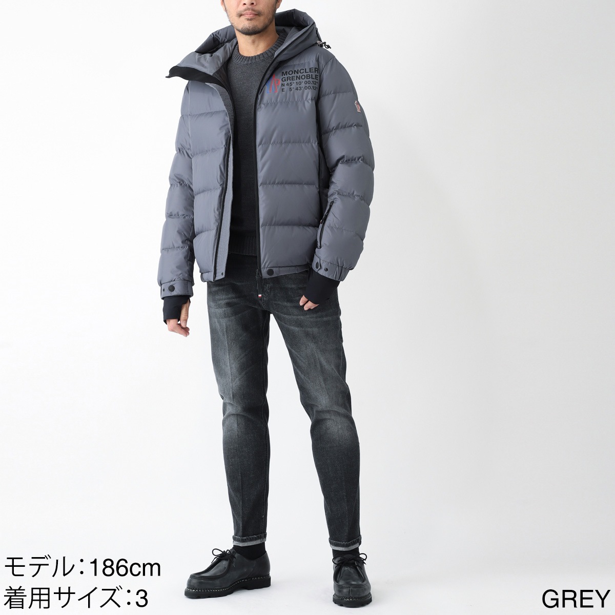 MONCLER GRENOBLE モンクレール グルノーブル フーデッド ダウンジャケット/ISORNO【大きいサイズあり】 メンズ