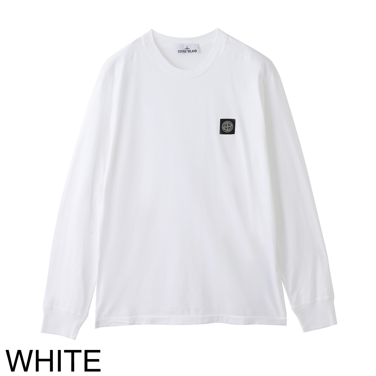 STONE  クルーネックカットソー 長袖 XL STONE ISLAND (ストーンアイランド) ワンポイントロゴ クルー