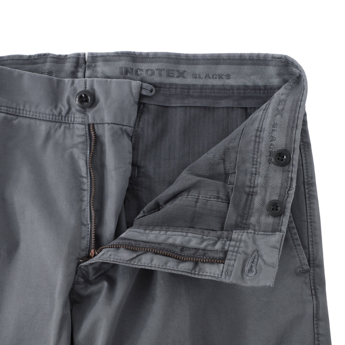 INCOTEX メンズスラックス46 グレーSLIM fit PATTERN30 INCOTEX メンズ