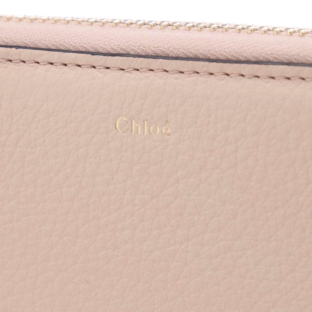 Chloe クロエ ラウンドファスナー 長財布 小銭入れ付き/ALPHABET レディース
