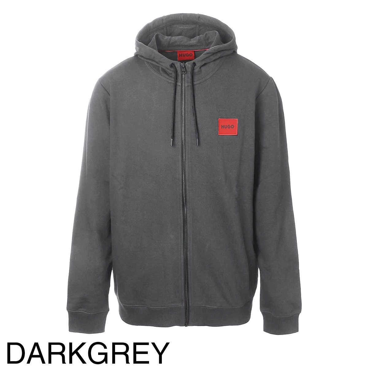 HUGO HUGOBOSS ヒューゴヒューゴボス パーカ/DAPLE ZIP-THROUGH SWEATSHIRT IN TERRY COTTON WITH LOGO PATCH メンズ