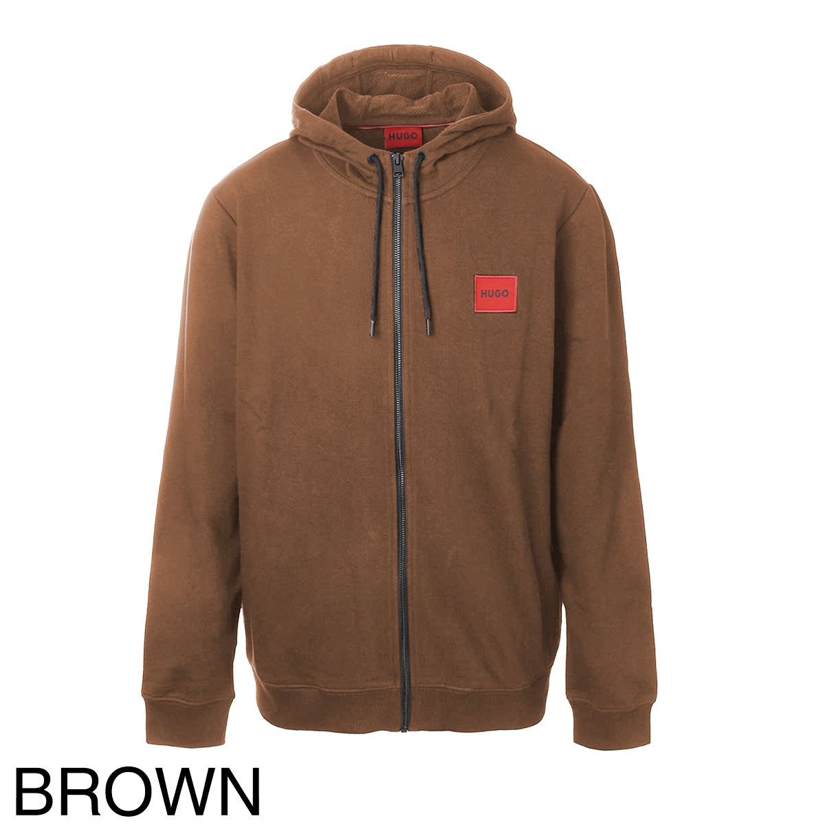 HUGO HUGOBOSS ヒューゴヒューゴボス パーカ/DAPLE ZIP-THROUGH SWEATSHIRT IN TERRY COTTON WITH LOGO PATCH メンズ