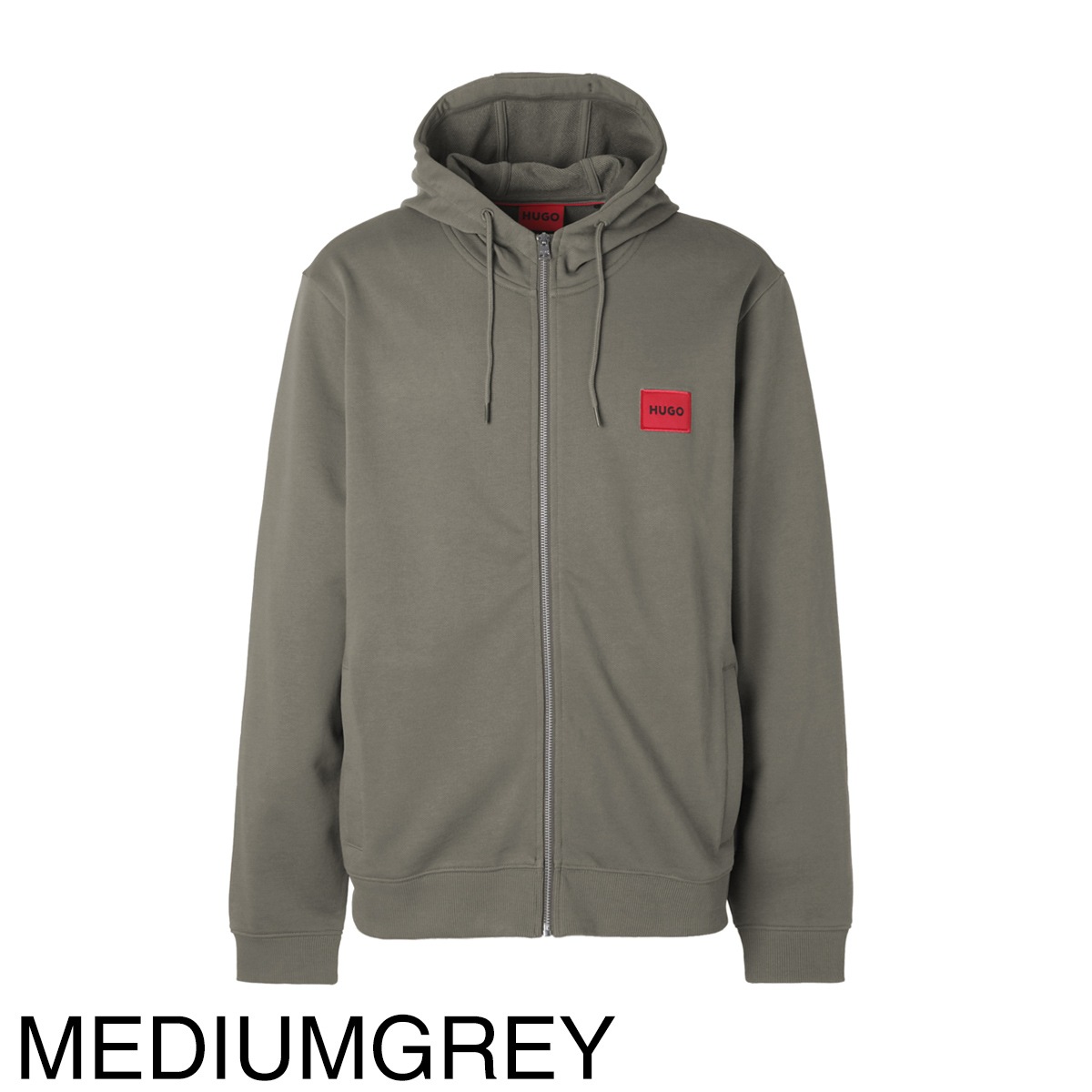 HUGO HUGOBOSS ヒューゴヒューゴボス パーカ/DAPLE ZIP-THROUGH SWEATSHIRT IN TERRY COTTON WITH LOGO PATCH メンズ