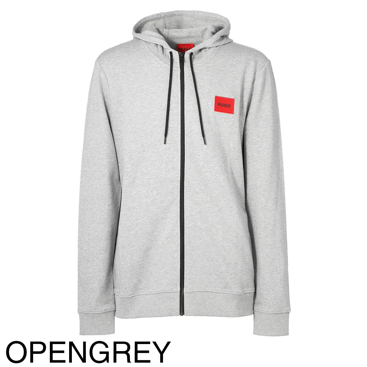 HUGO HUGOBOSS ヒューゴヒューゴボス パーカ/DAPLE ZIP-THROUGH SWEATSHIRT IN TERRY COTTON WITH LOGO PATCH メンズ