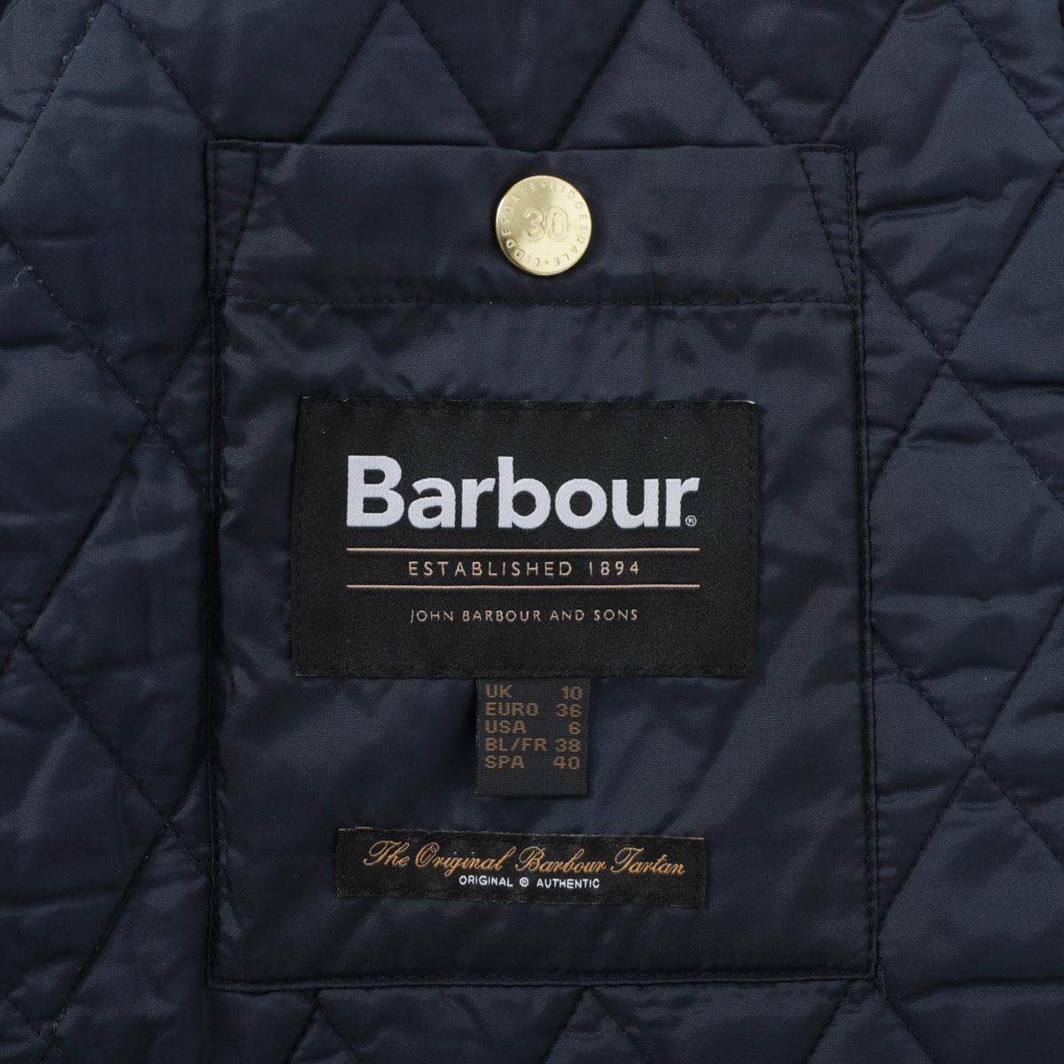 Barbour キルティングジャケット lqu1770 Barbour バブアー キルティングジャケット/BARBOUR 30TH