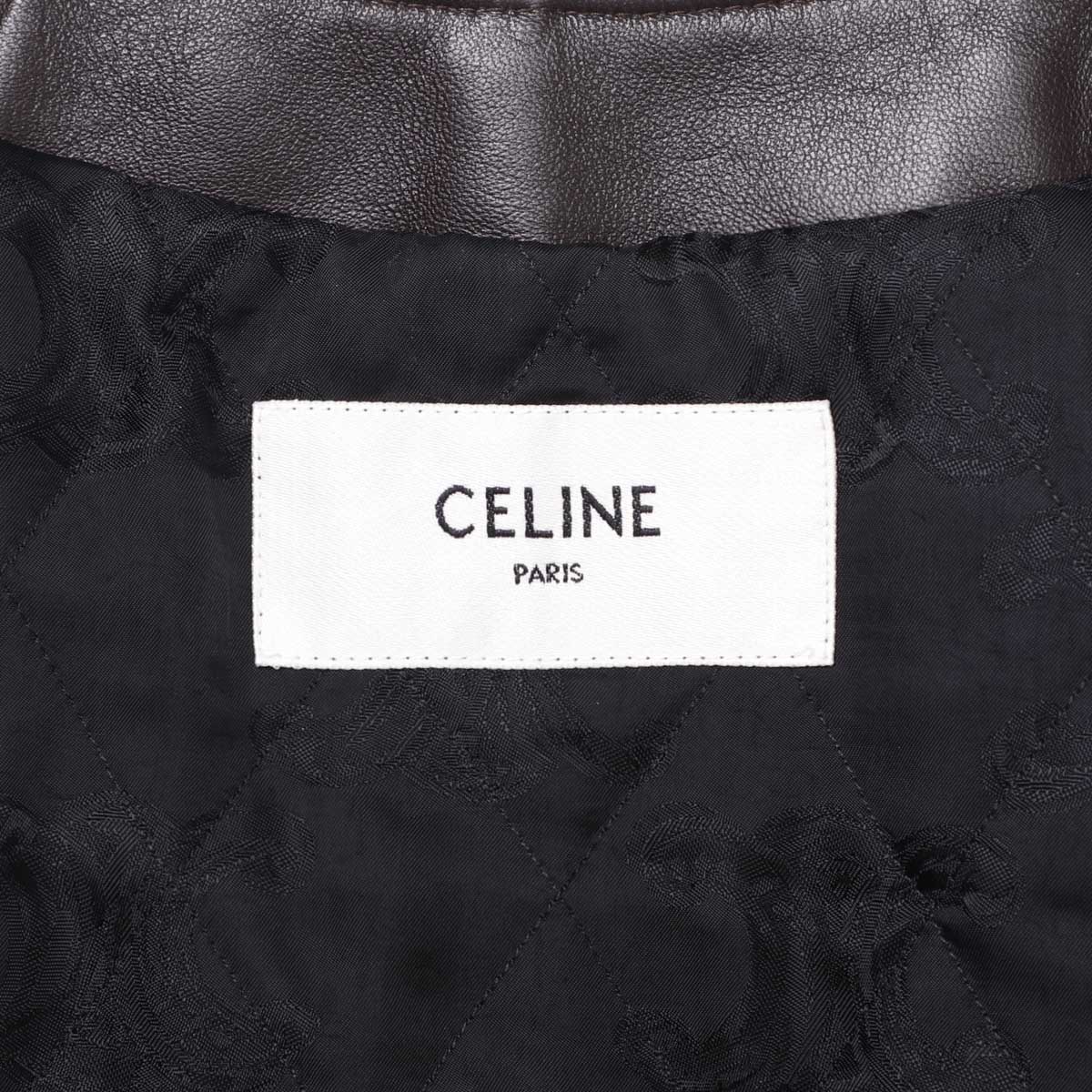 アウトレット】【ラスト1点】CELINE セリーヌ レザージャケット/ノー