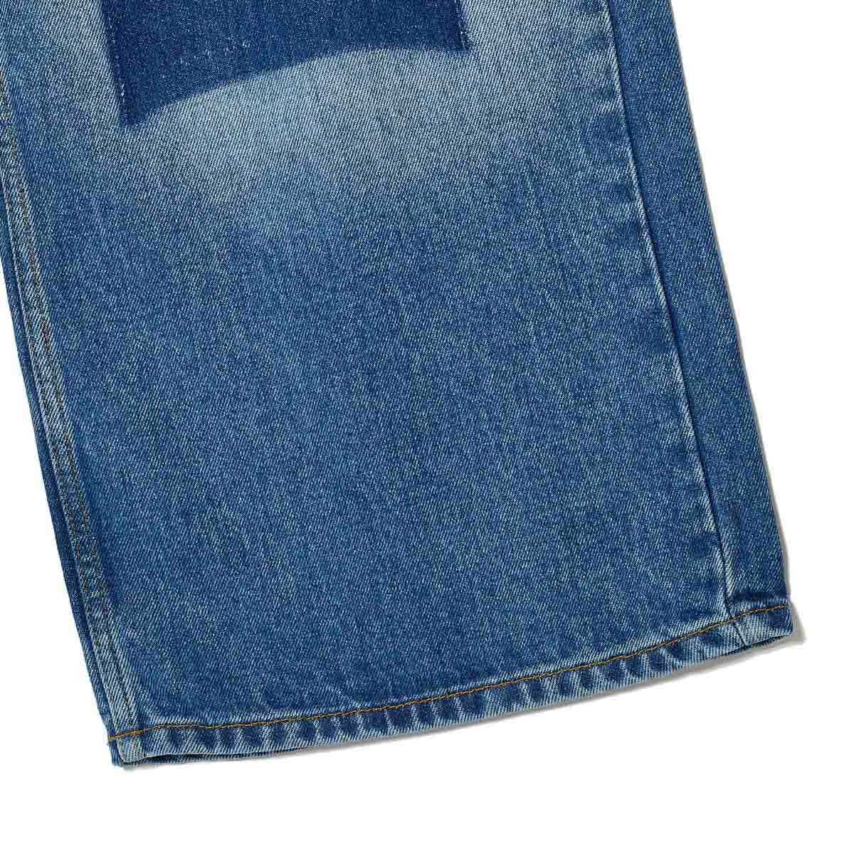 GANNI ガニー ジップフライジーンズ/バギージーンズ/LIGHT WEIGHT DENIM BAGGY JEANS ウォッシュ加工 デニムパンツ レディース