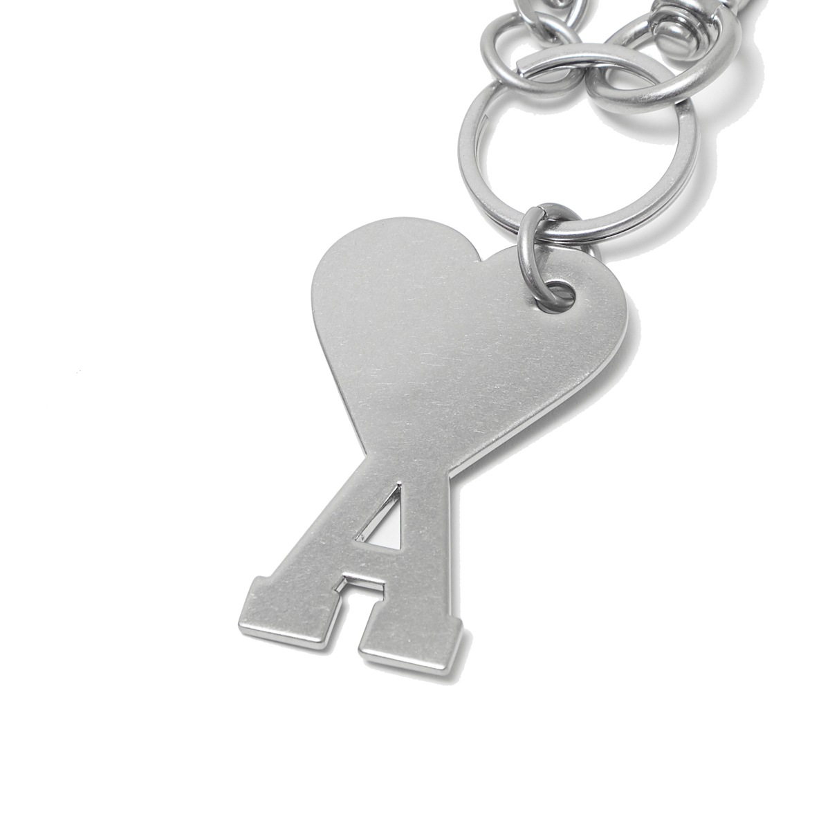 AMI アミ キーリング/バッグチャームシルバー/ADC CHAIN KEYRING