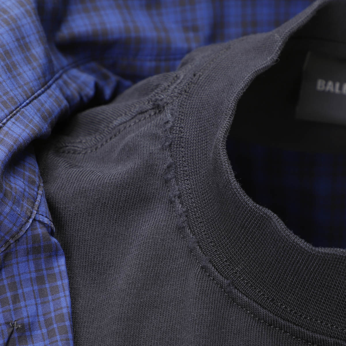 アウトレット】BALENCIAGA バレンシアガ オープンカラーシャツ/BB ICON